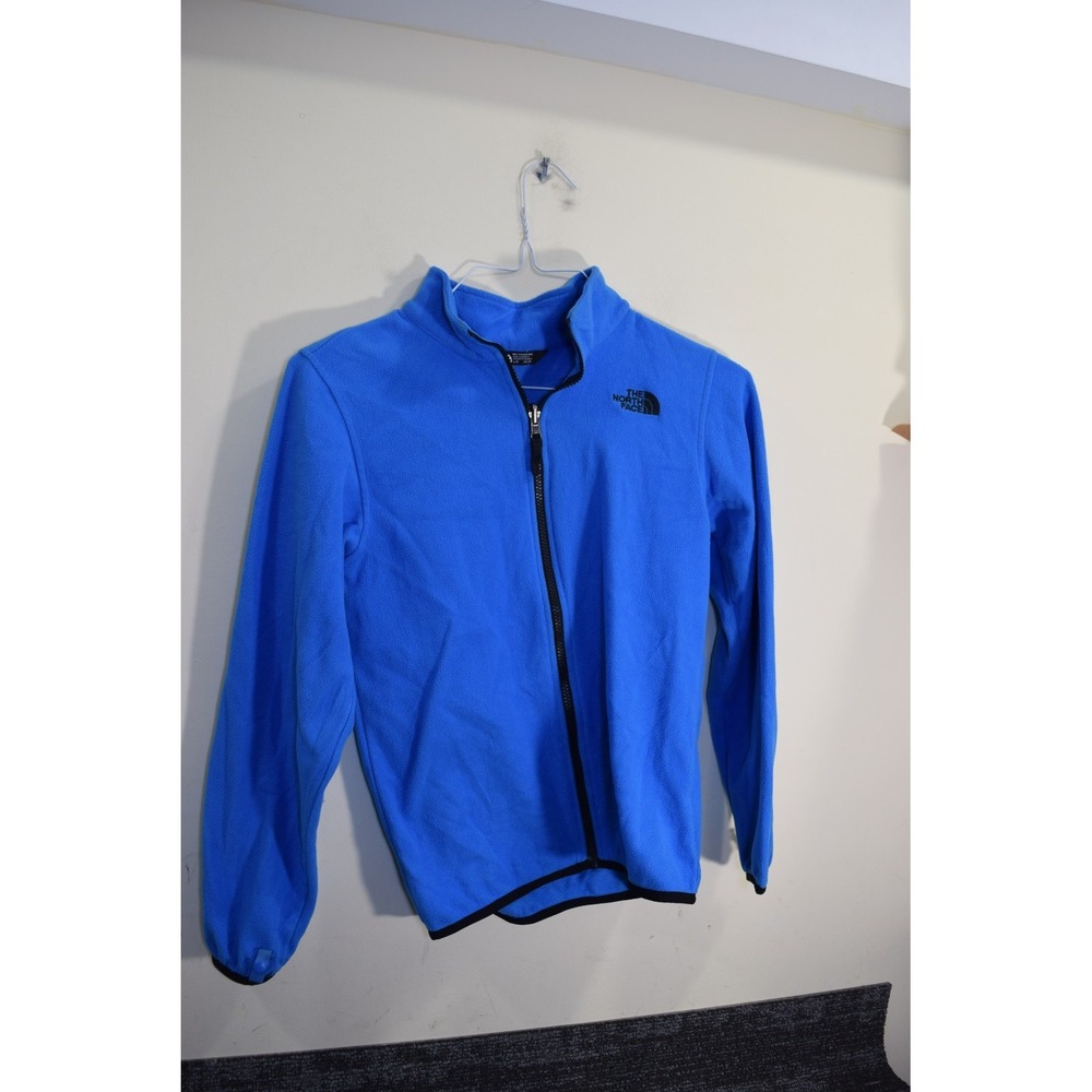 The North Face 3 In 1 Inner Fleece Jacket Sherpa Lined BOYS L 14 16 Blue Soft